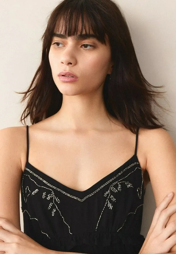 Платье для подростков на каждый день Mango Kids, Black — фото 4