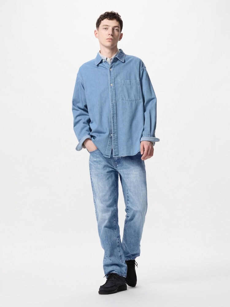 

Джинсы обычного кроя Uniqlo, синий