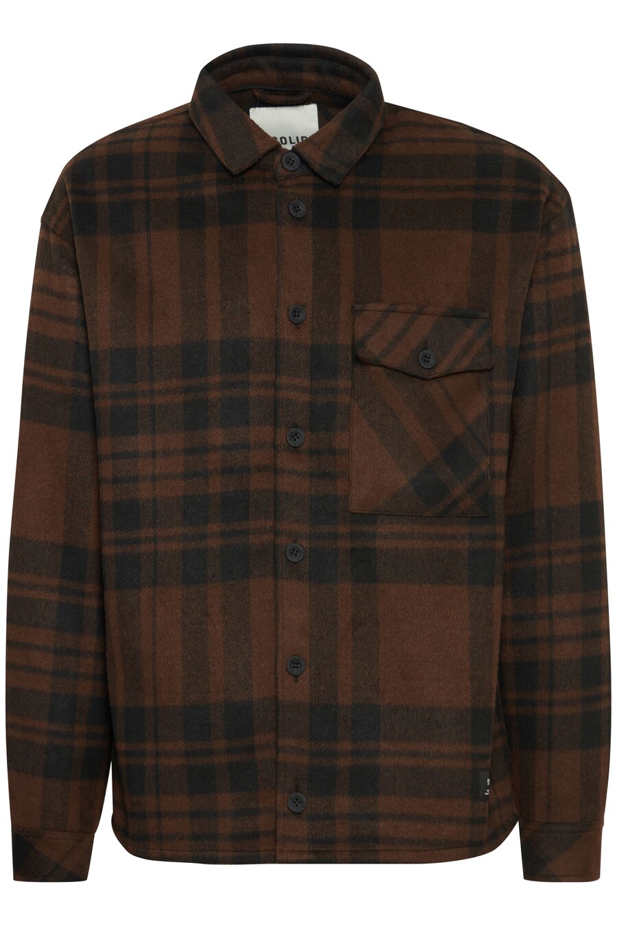 

Рубашка на пуговицах классического кроя !Solid, Brown