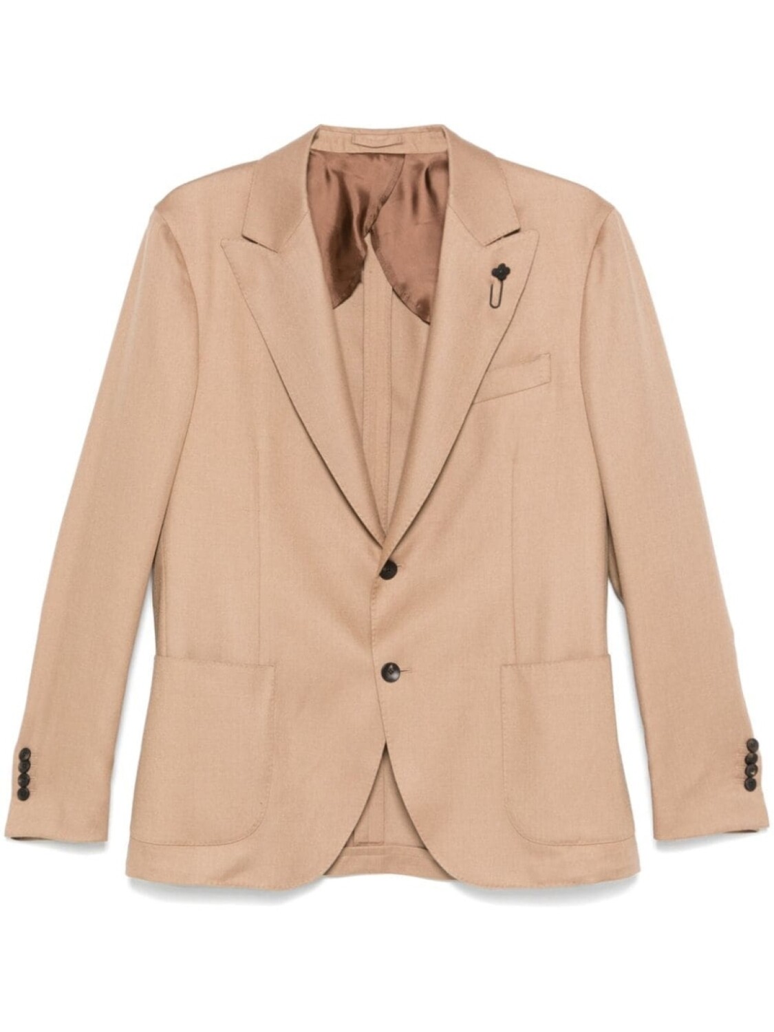 

Блейзер с брошью Lardini, серый