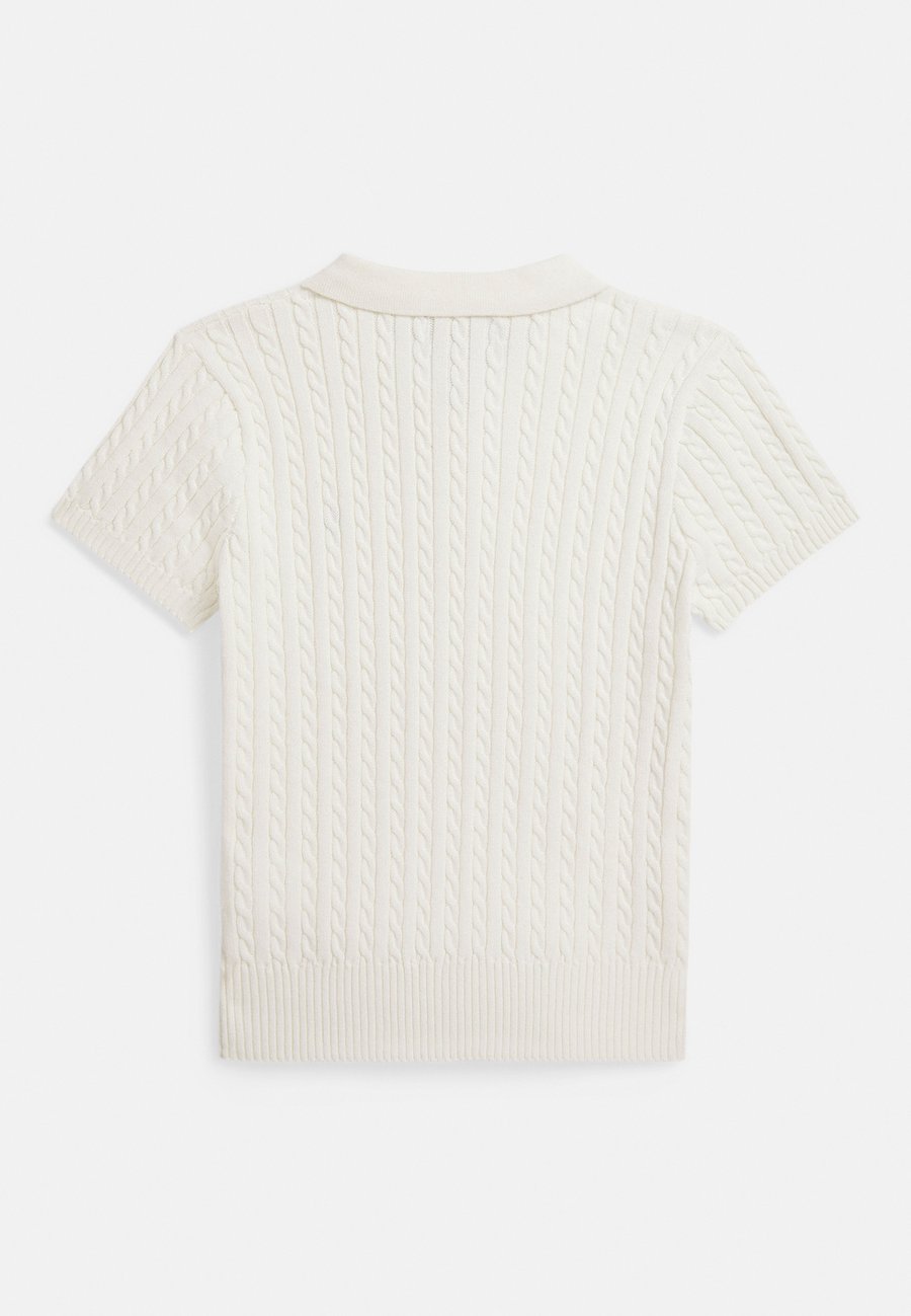 Джемпер Polo Ralph Lauren MINI-CABLE COTTON POLO SWEATER 7-14Y, Paper White/White — фото 2