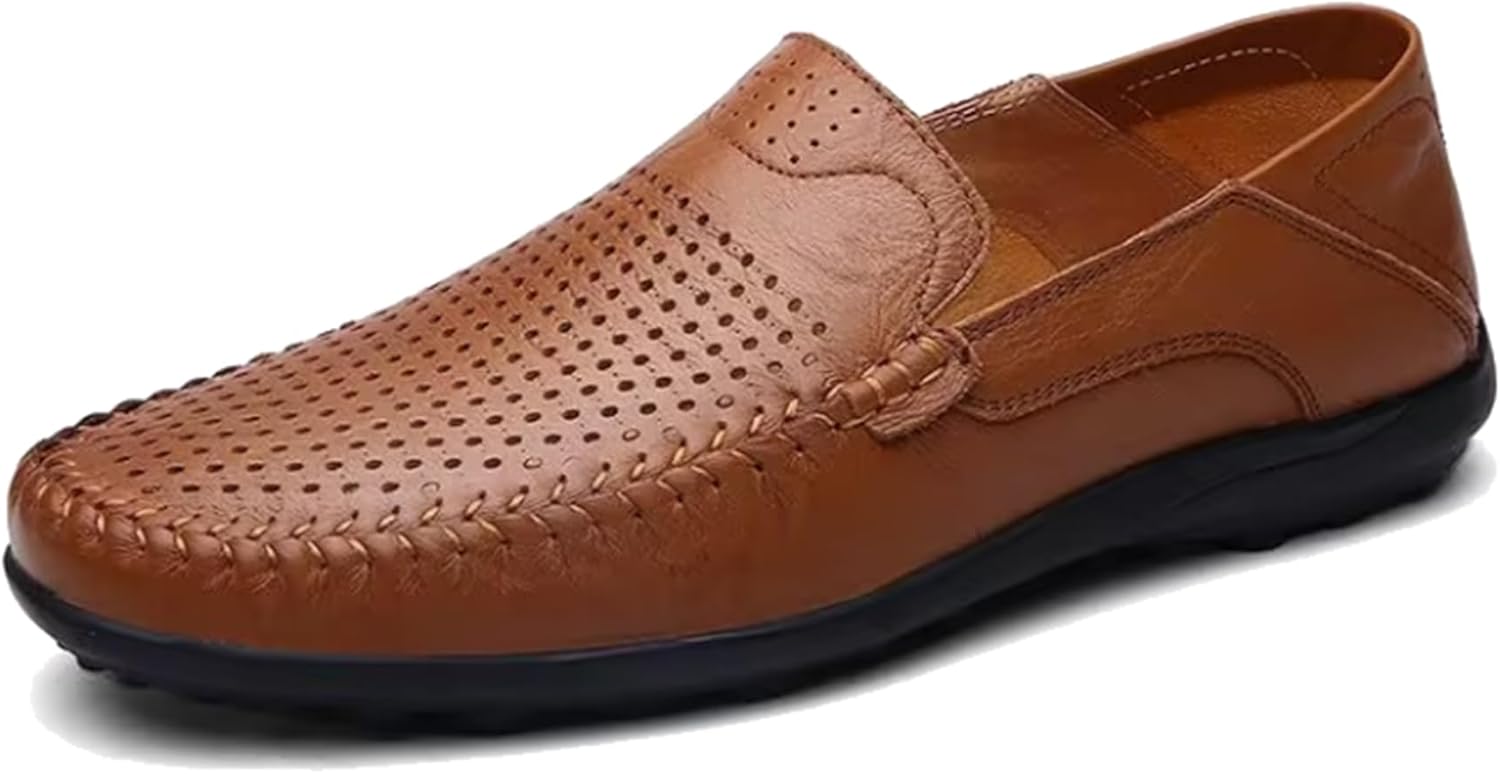 

Мужские слипоны-лоферы легкие и мягкие, подходят для ношения на улице и в офисе Sylaiwao, коричневый