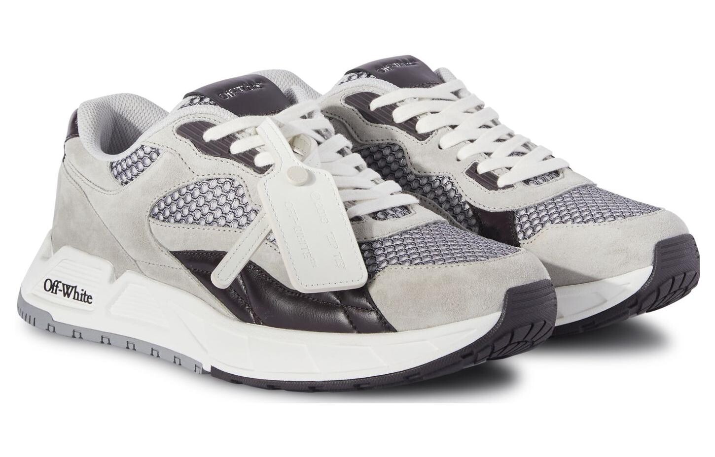 Кроссовки Off-White Kick Off Panelled Sneakers, серый — фото 2