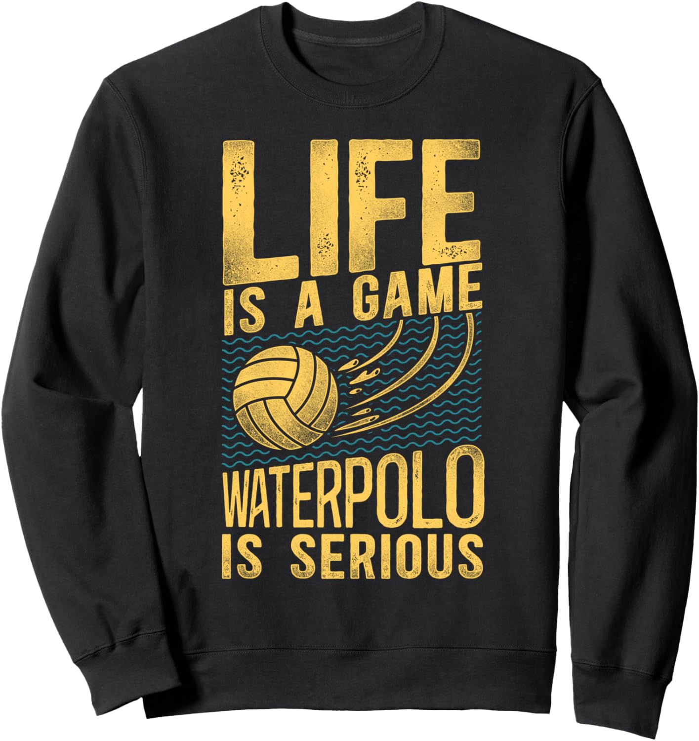 

Винтажная толстовка с надписью Водное поло: Жизнь - это игра. Водное поло - это серьезно Funny Water Polo Club Hd0, черный