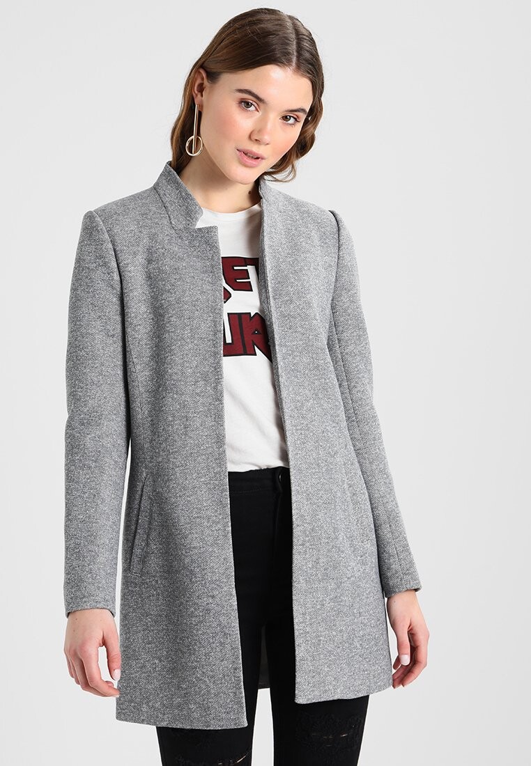 

Короткое пальто ONLY Onlsoho Coatigan, серый