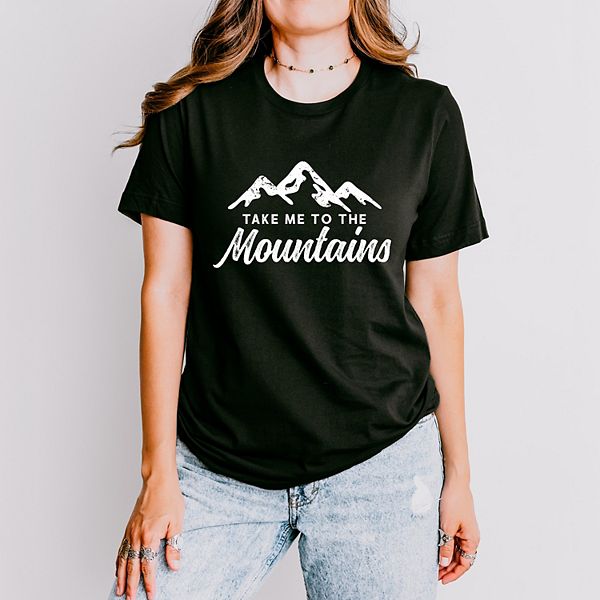 

Футболка с коротким рукавом Take me to the mountains Simply Sage Market, Зеленый, Футболка с коротким рукавом Take me to the mountains Simply Sage Market