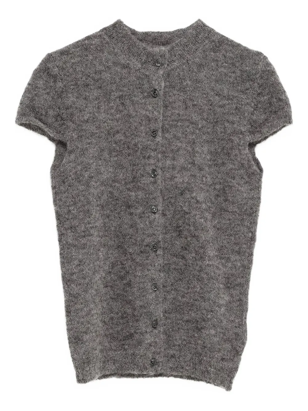 

Вязаный джемпер с короткими рукавами и пуговицами Paloma Wool, серый