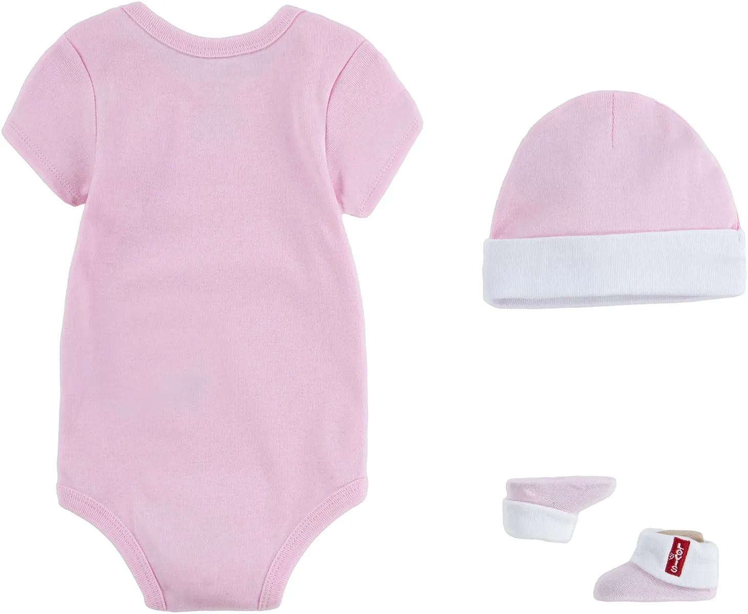 Levi's Kids Body "Подарочный набор для новорожденных" (набор из 3 предметов), BABY унисекс, розовый — фото 3