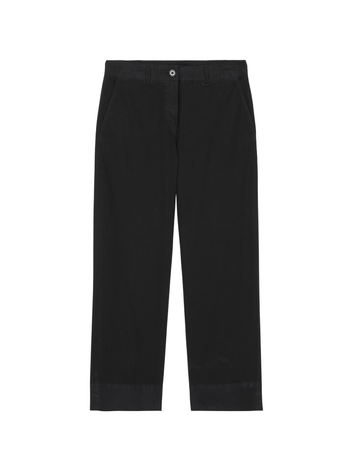 

Тканевые брюки Marc O'Polo loose cropped, черный