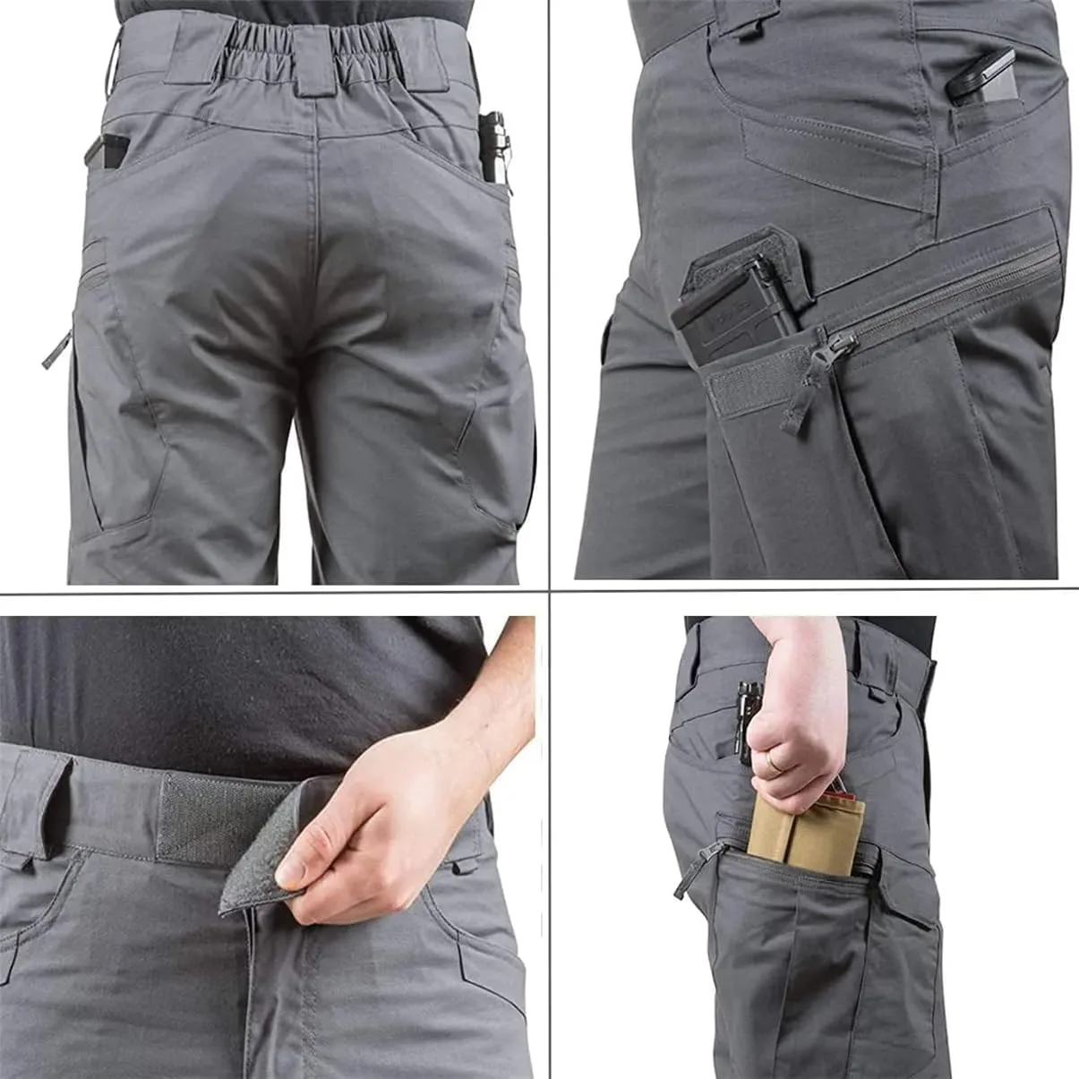Мужские летние тактические шорты cargo camo waterproof quick dry — фото 3