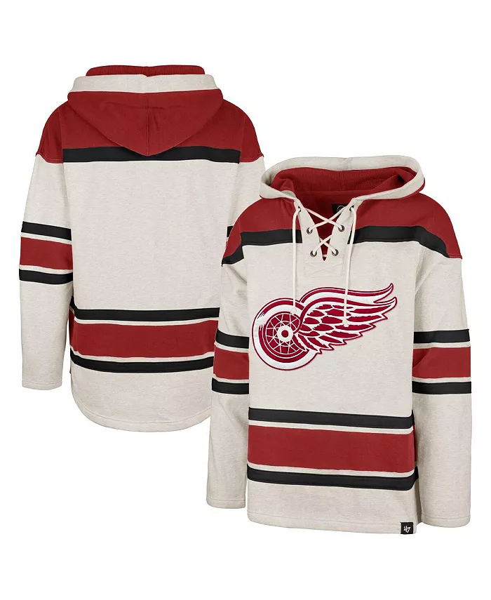 

Мужская овсяная толстовка Detroit Red Wings Rockaway с завязками и капюшоном '47 Brand
