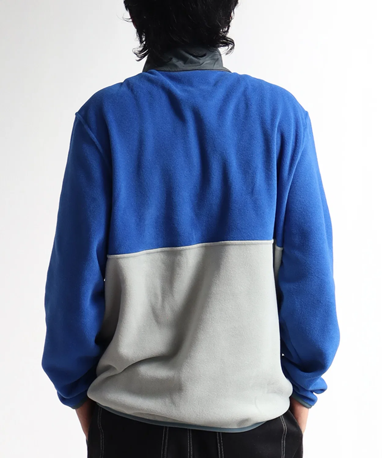 Флисовая куртка Patagonia Micro Dini 1/2 Zip Pullover, синяя — фото 4