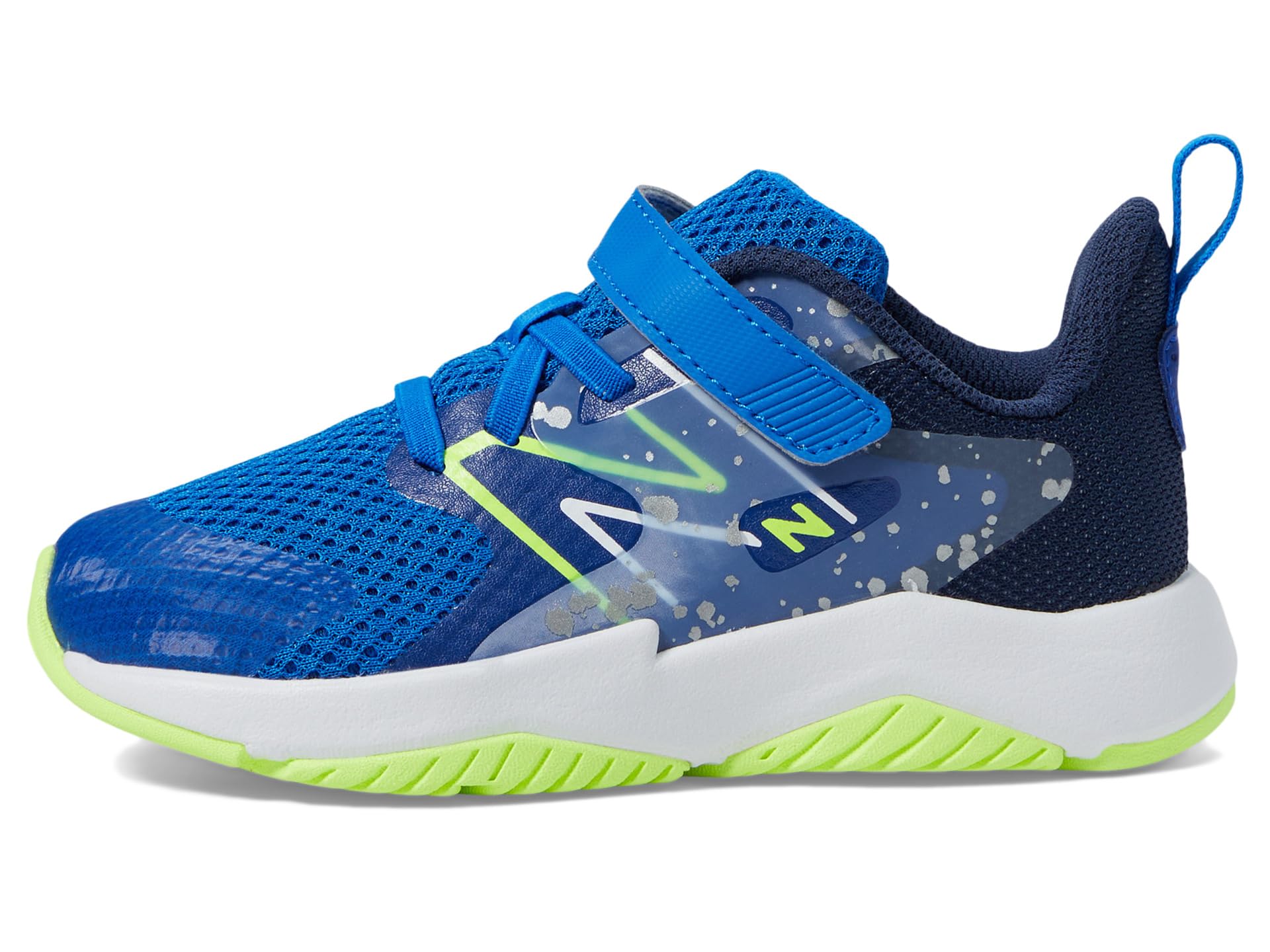 Кроссовки New Balance Kids Rave Run V2 Bungee Lace With Hook-And-Loop Top Strap, Team Royal/Blue Oasis — фото 4