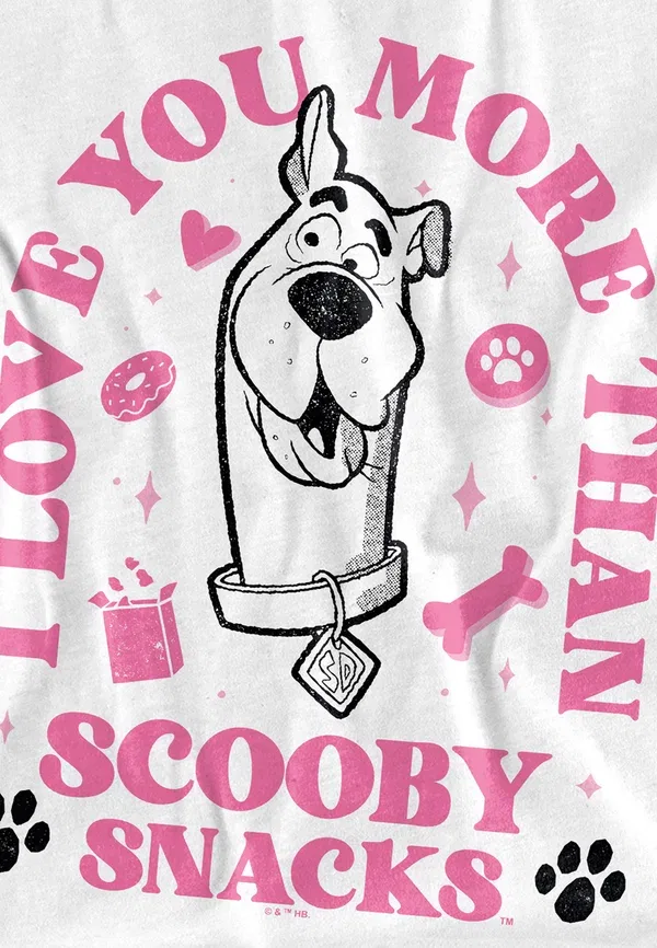 Футболка Cotton Soul Scooby doo scooby snacks valentine print t-shirt, белый — фото 3