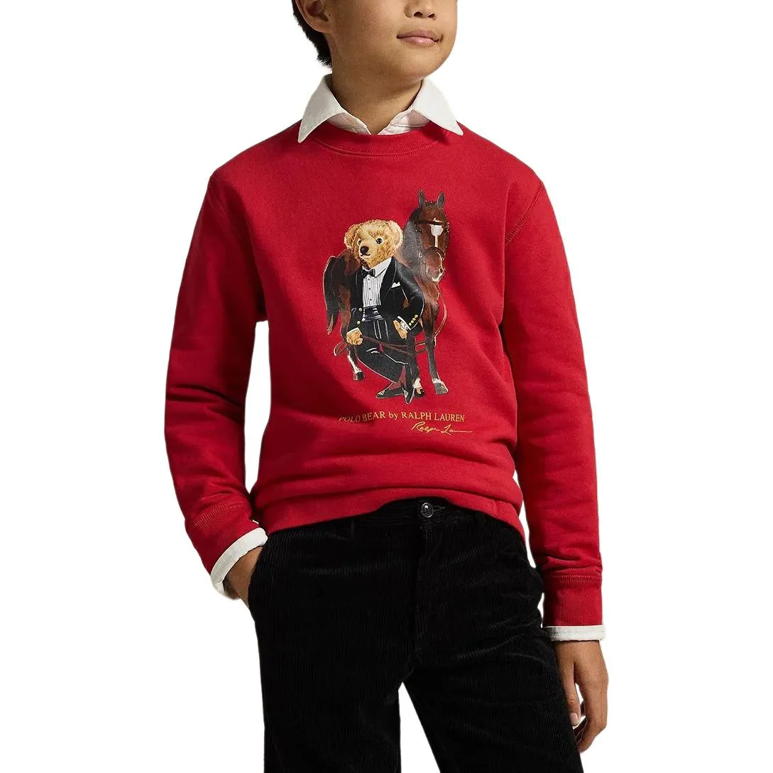 Polo Ralph Lauren Свитшот Polo Bear2026 Red Teenagers — фото 4