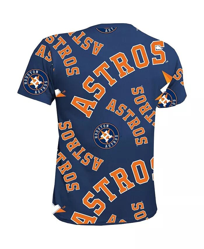 Темно-синяя футболка Houston Astros Allover Team для мальчиков и девочек Big Boys and Girls Stitches, синий — фото 4