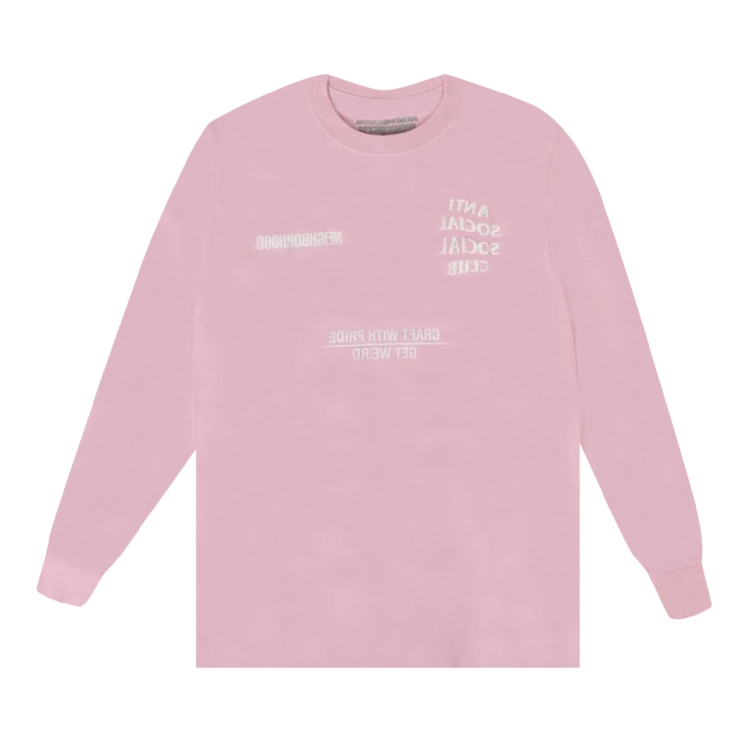 

Футболка с длинными рукавами Anti Social Social Club x Neighborhood Розовая, Розовый, Футболка с длинными рукавами Anti Social Social Club x Neighborhood Розовая