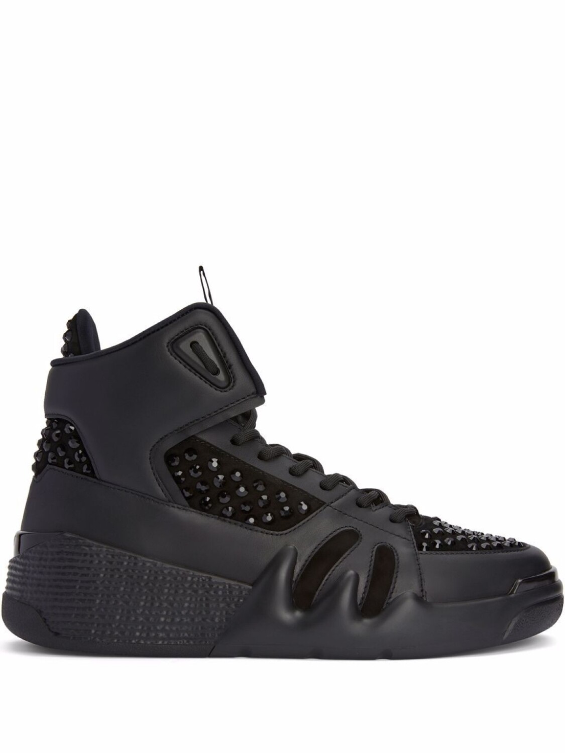 

Giuseppe Zanotti высокие кроссовки Talon с кристаллами, черный, Серый, Giuseppe Zanotti высокие кроссовки Talon с кристаллами, черный