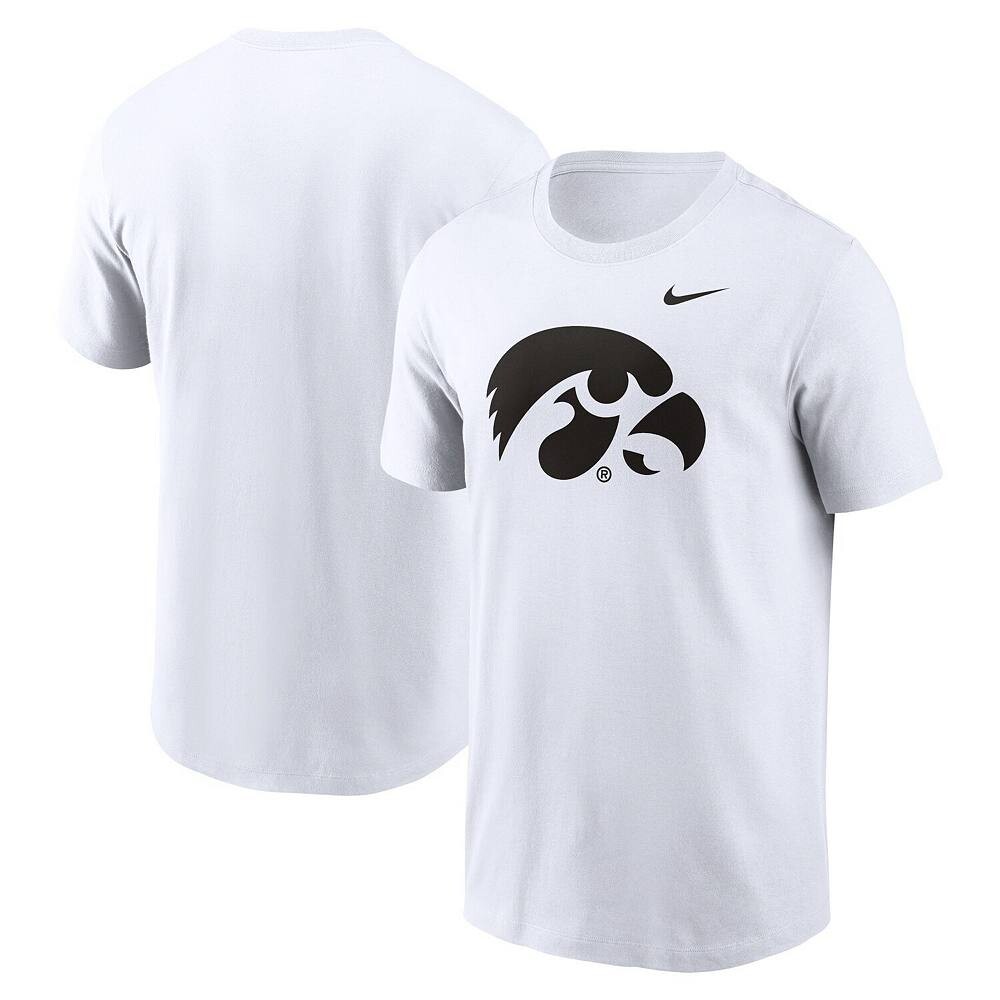

Мужская белая футболка с логотипом Nike Iowa Hawkeyes Primetime Evergreen, цвет Iwa White