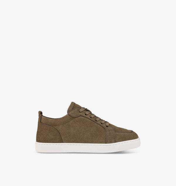 

Низкие замшевые кеды Rantulow Christian Louboutin, цвет silex