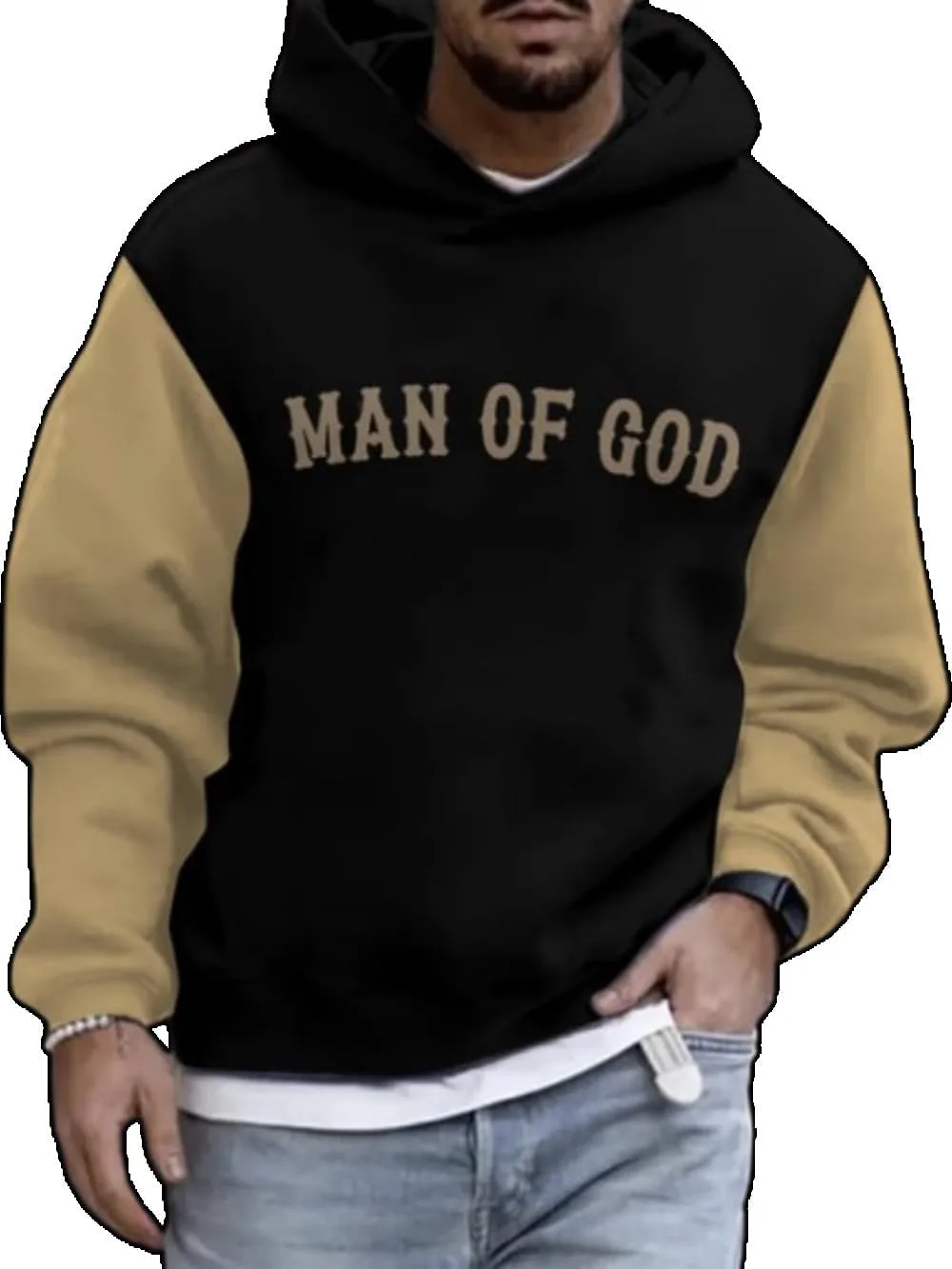 

Толстовка Man Of God с принтом Faith CIVIZILUX