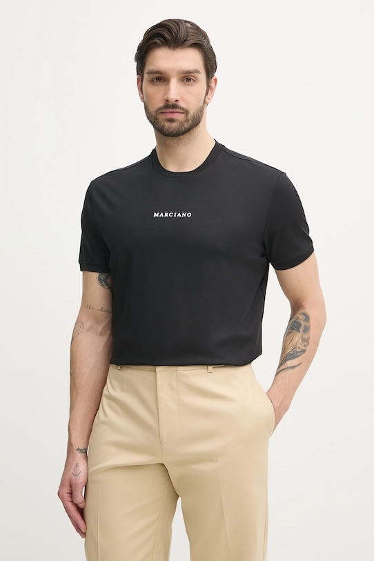 

Футболка с добавлением шелка Marciano Guess, черный