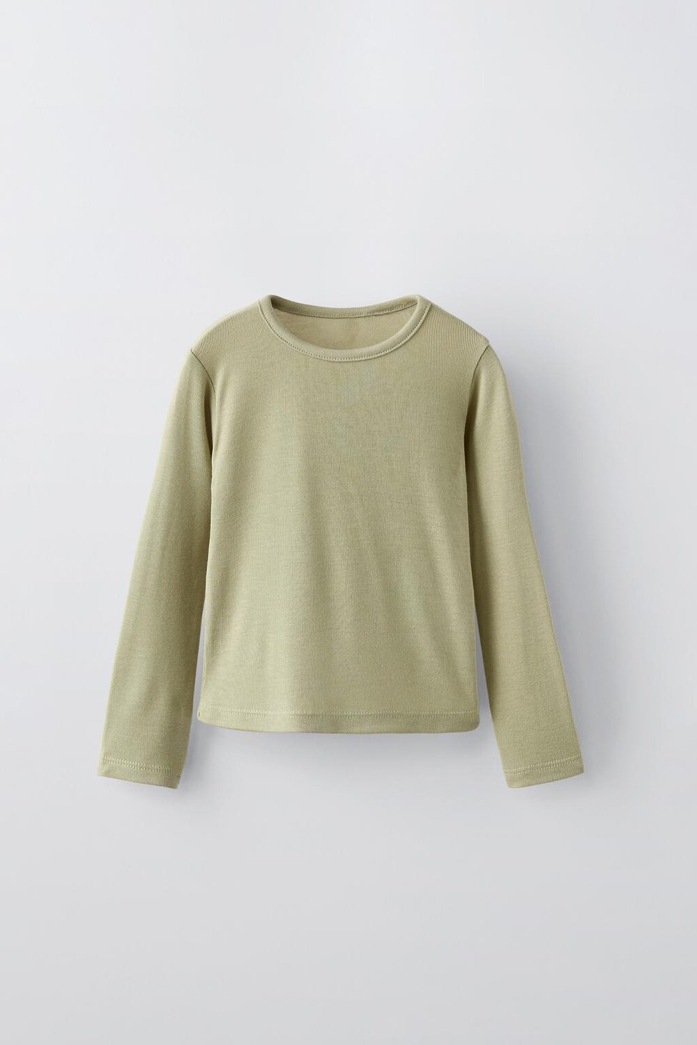 

Легкая футболка ZARA, оливково-зеленый