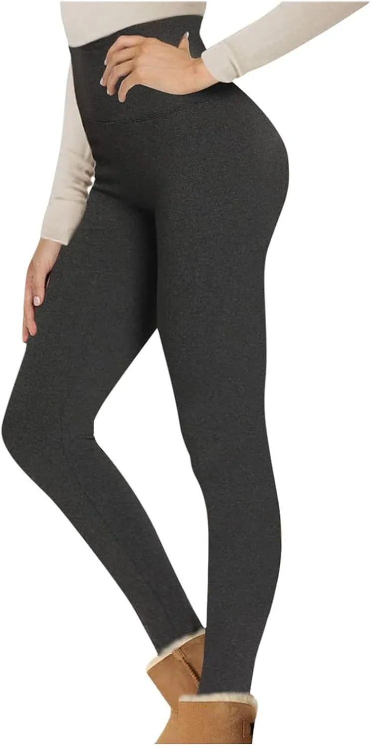 Утепленные лосины для женщин High Waisted, зимние, для йоги, S-5XL
