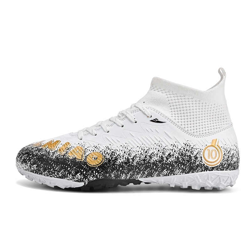 

Кроссовки FG Rubber Long Studs TF Rubber Broken Studs Impact-Resistant Soccer Shoes Unisex Kuding, белый