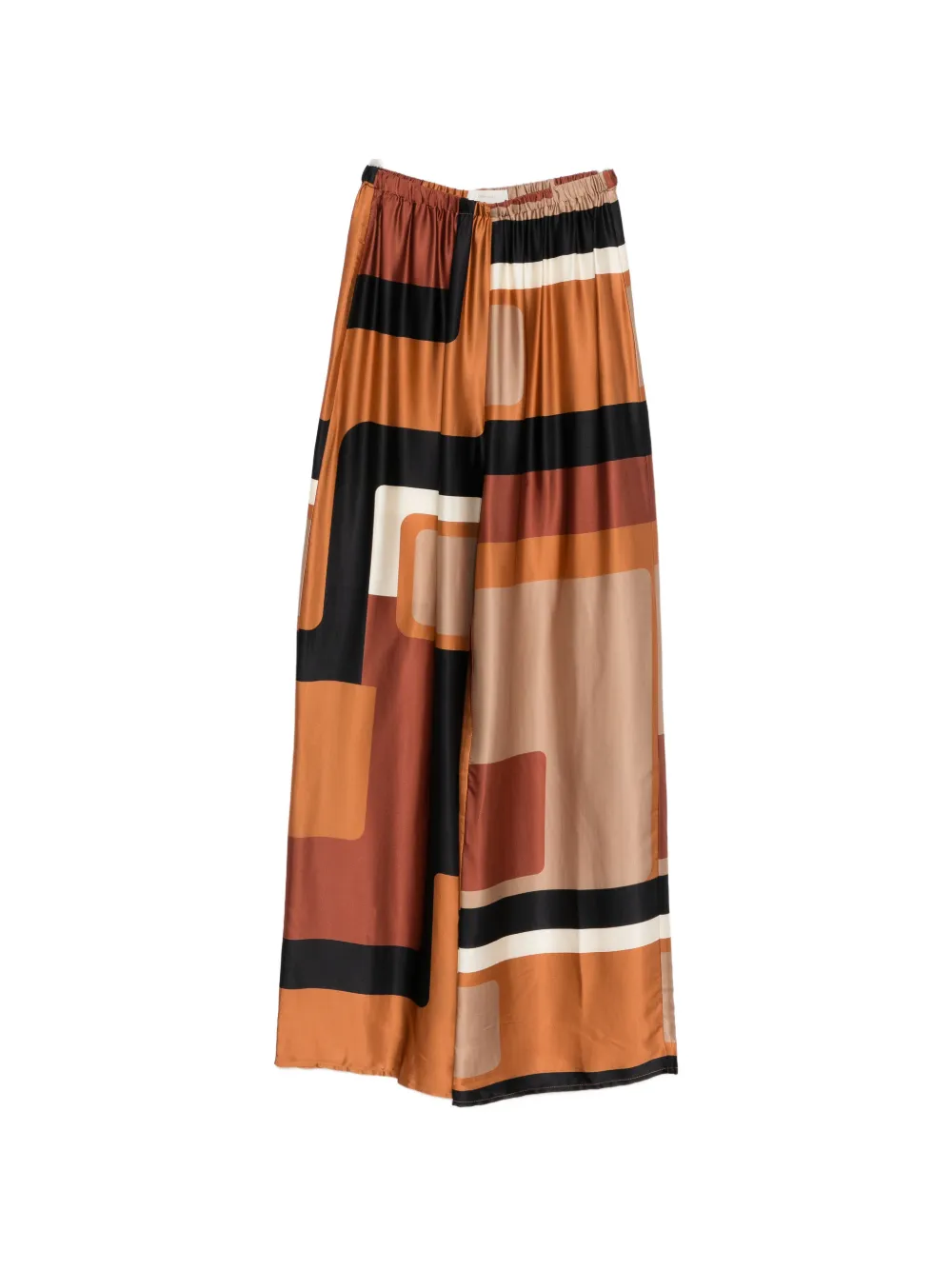 

Палаццо с геометрическим принтом Faithfull The Brand, коричневый