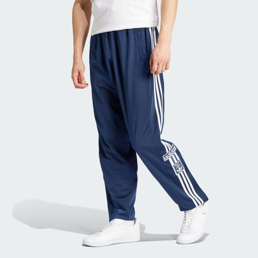 Классические трикотажные спортивные штаны Adibreak для мужчин, цвет индиго Adidas Originals, индиго — фото 2