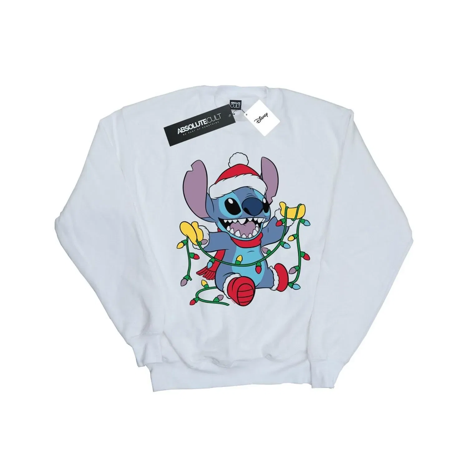Худи Lilo And Stitch Christmas Lights, Disney, белый — фото 2