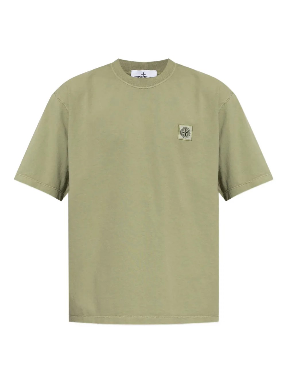 

Футболка с нашивкой-логотипом Stone Island, зеленый