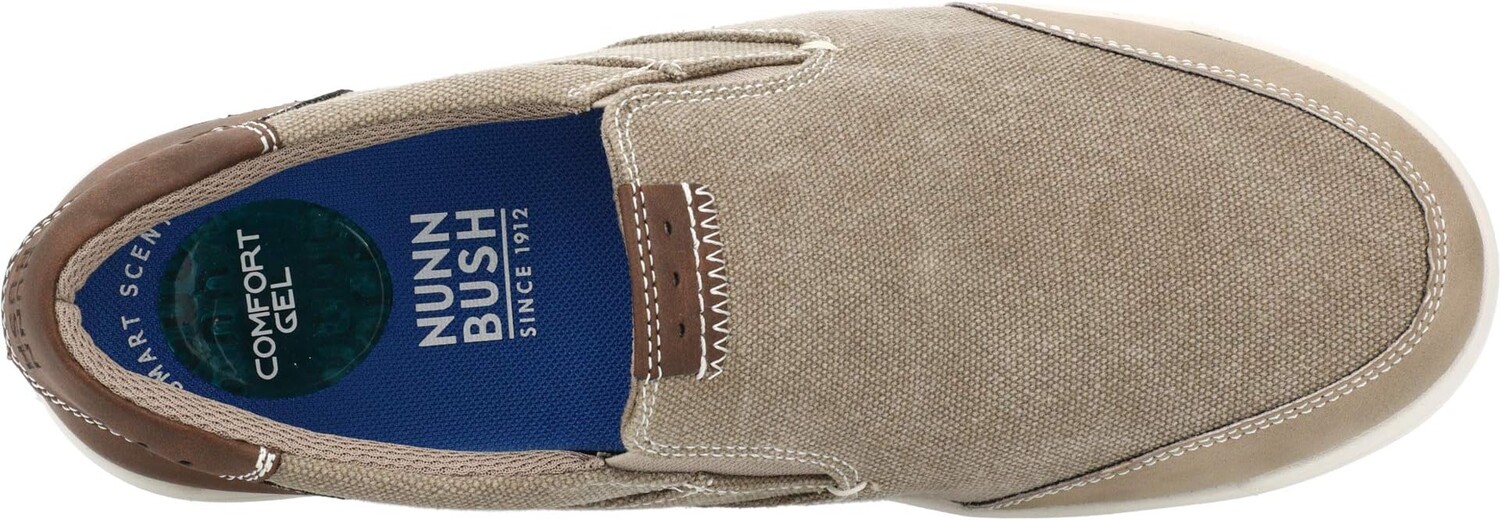 Лоферы City Walk Canvas Moc Toe Slip-On Nunn Bush, цвет Stone — фото 2
