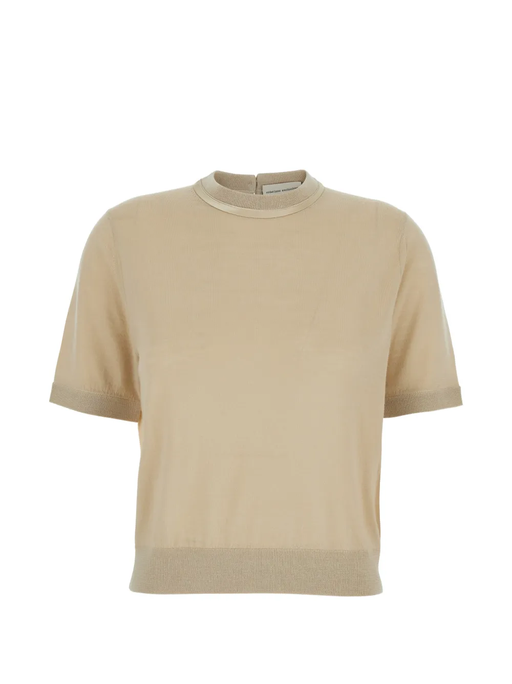 

Вязаный свитер с круглым вырезом Alma Semicouture, бежевый