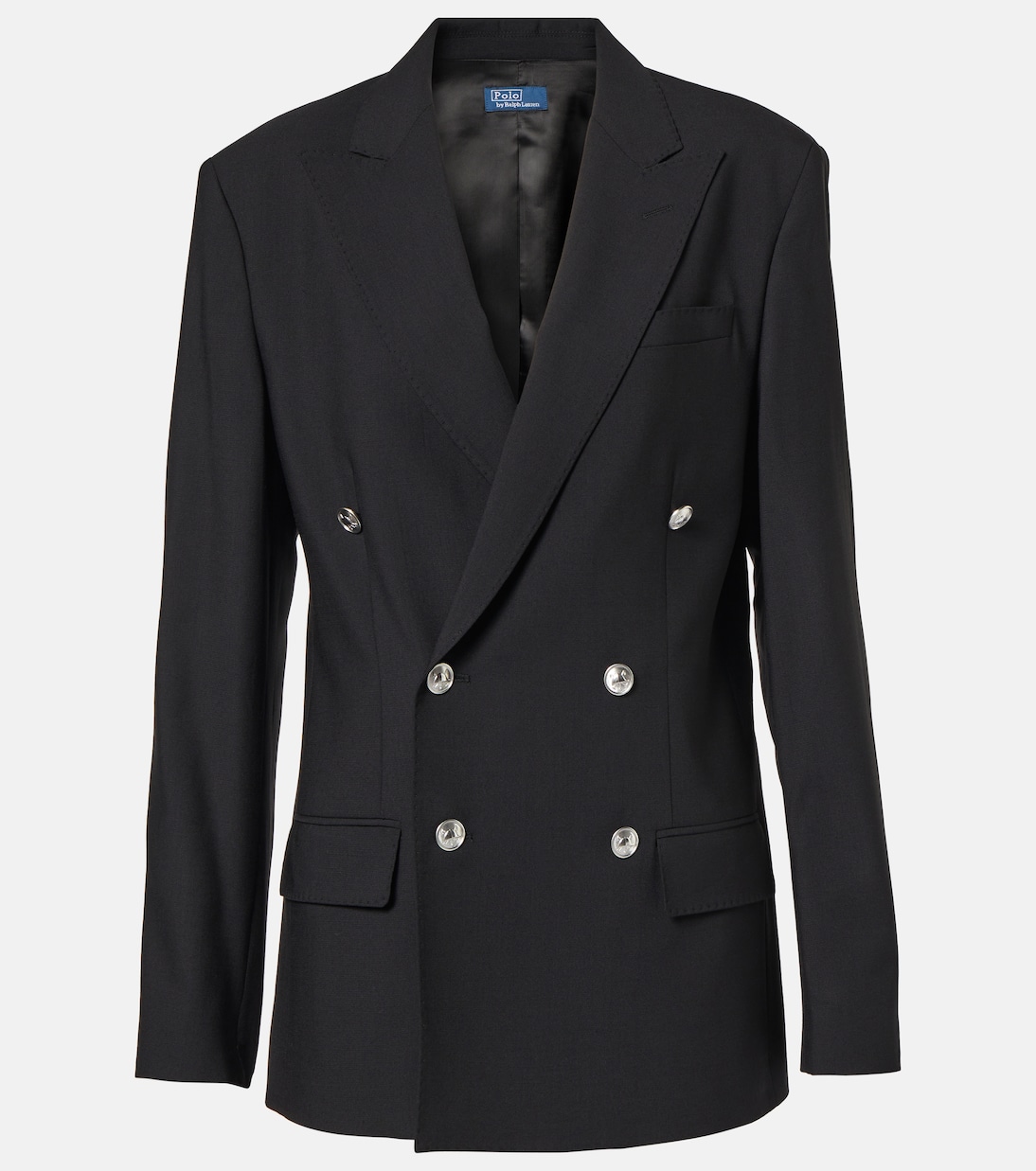 

Двубортный пиджак из смесовой шерсти Polo Ralph Lauren, Polo Black
