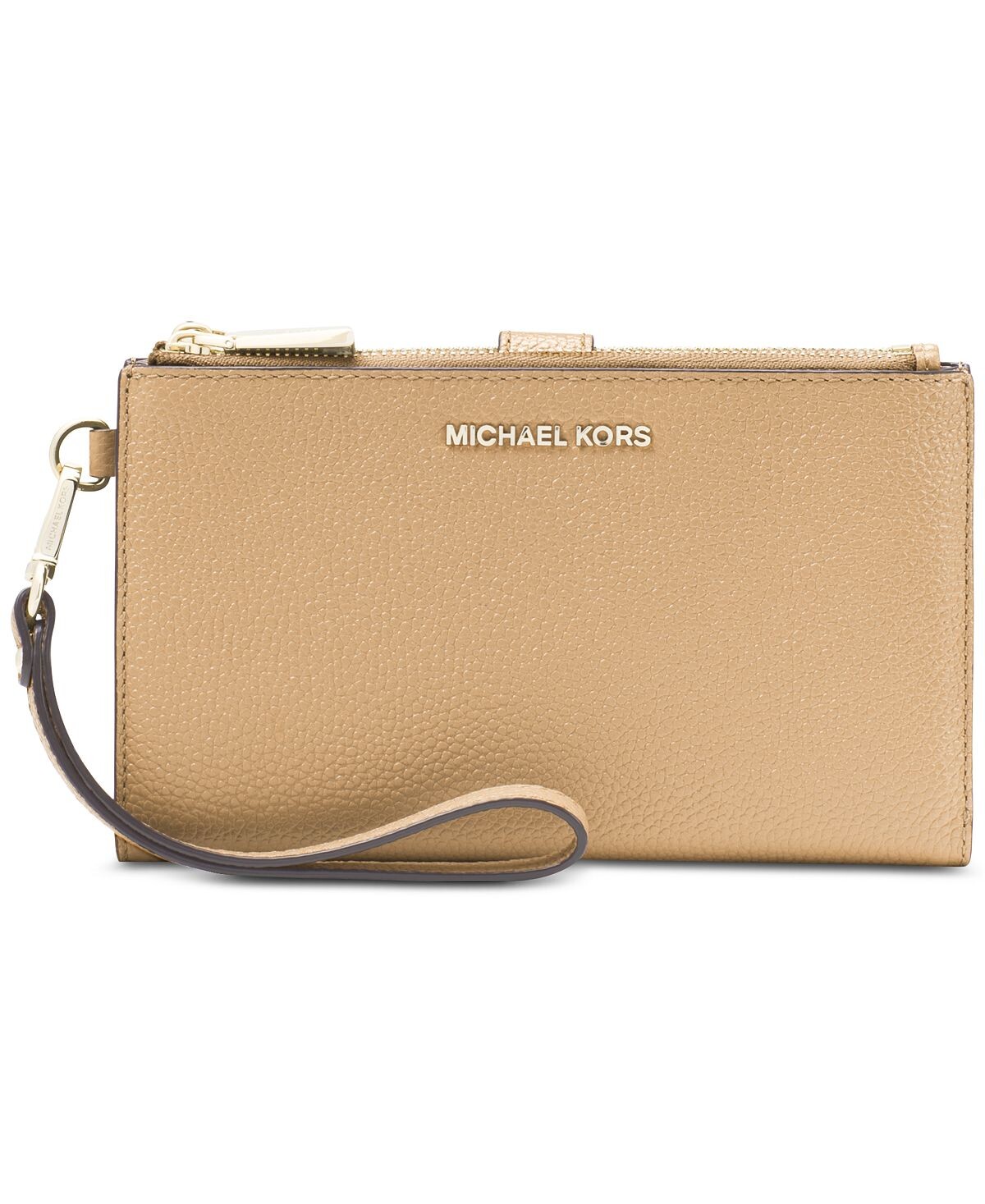 

Браслет для телефона Adele из гальковой кожи с двойной молнией Michael Kors