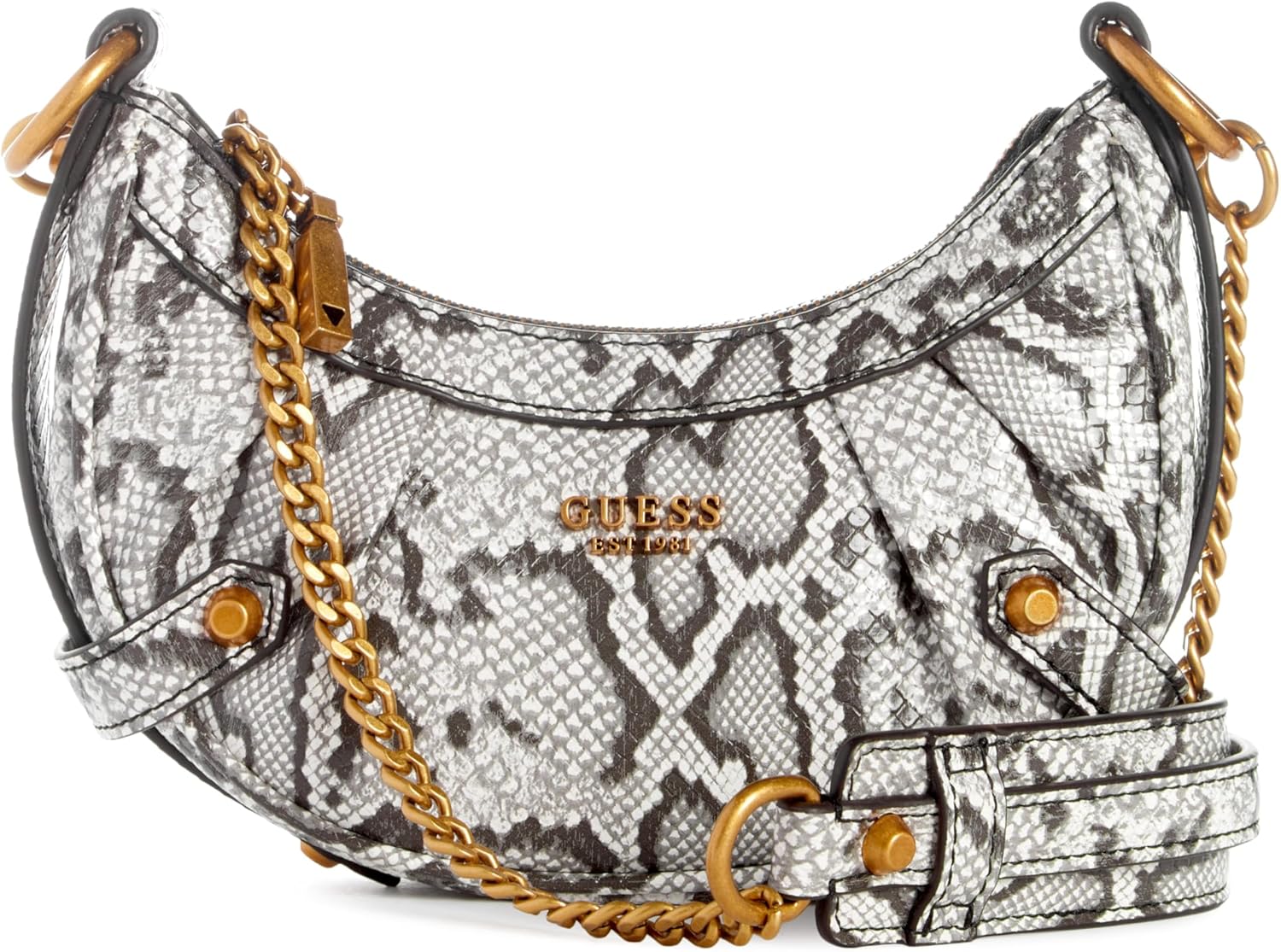 

GUESS женская мини-сумка кроссбоди Clelia с верхней молнией, Natural