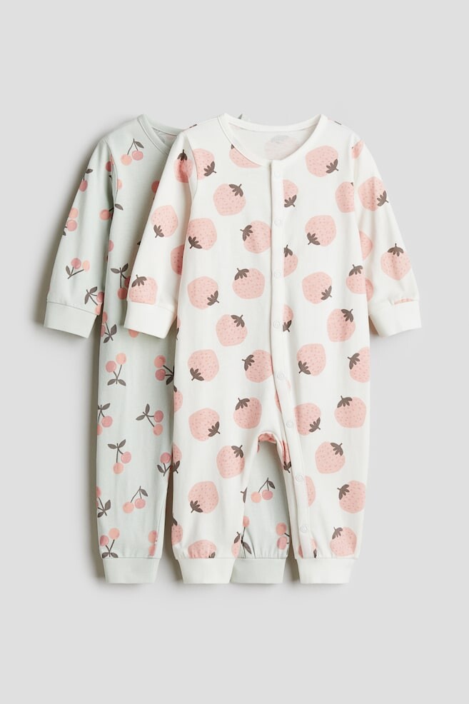 

Упаковка из 2 хлопковых пижам с рисунком H&M, мультиколор