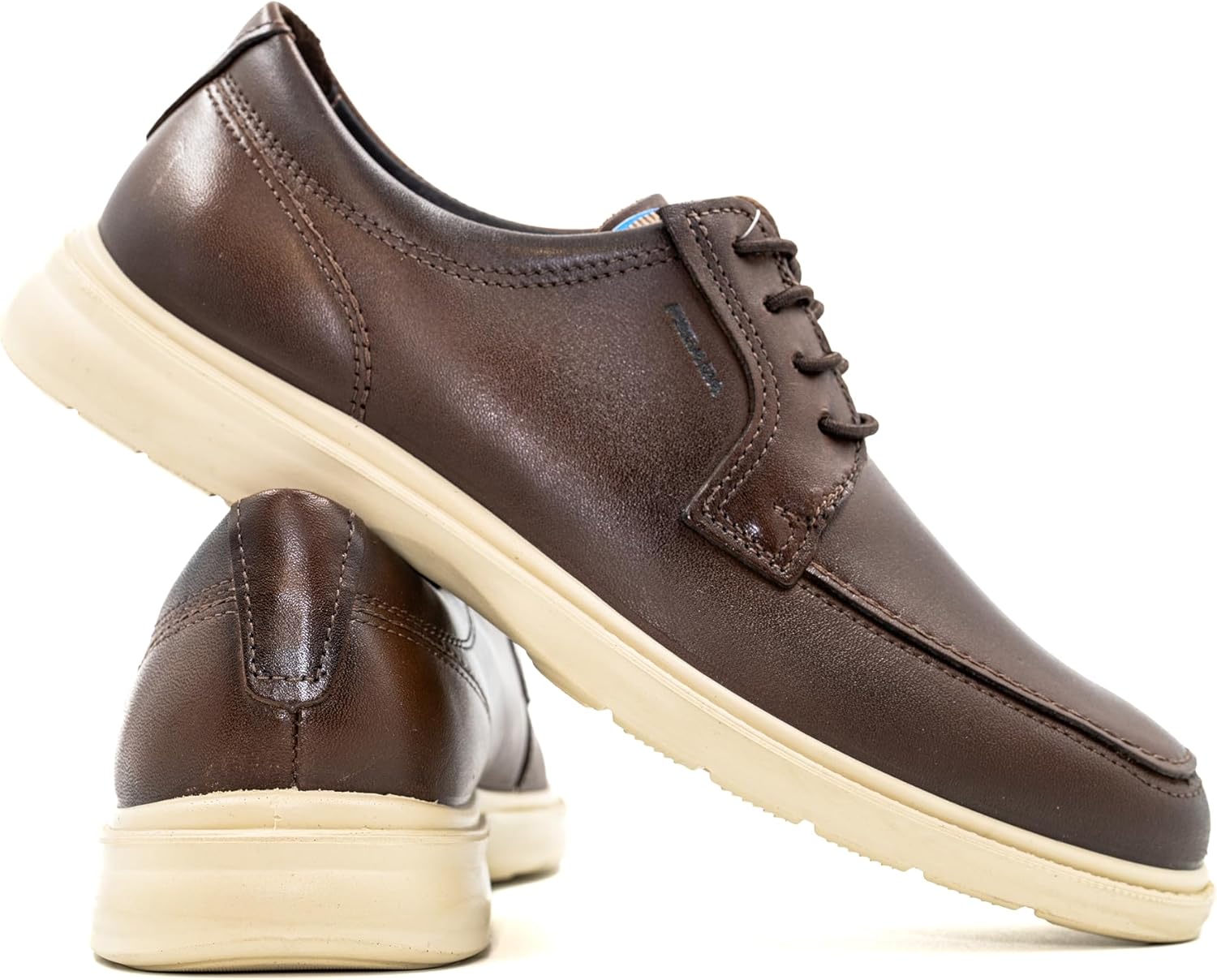 

Мужские повседневные оксфорды PEGADA из натуральной кожи, стелька с эффектом памяти, современный комфорт для бизнеса, модель 127103, низкие классические туфли, Stretch Tobacco