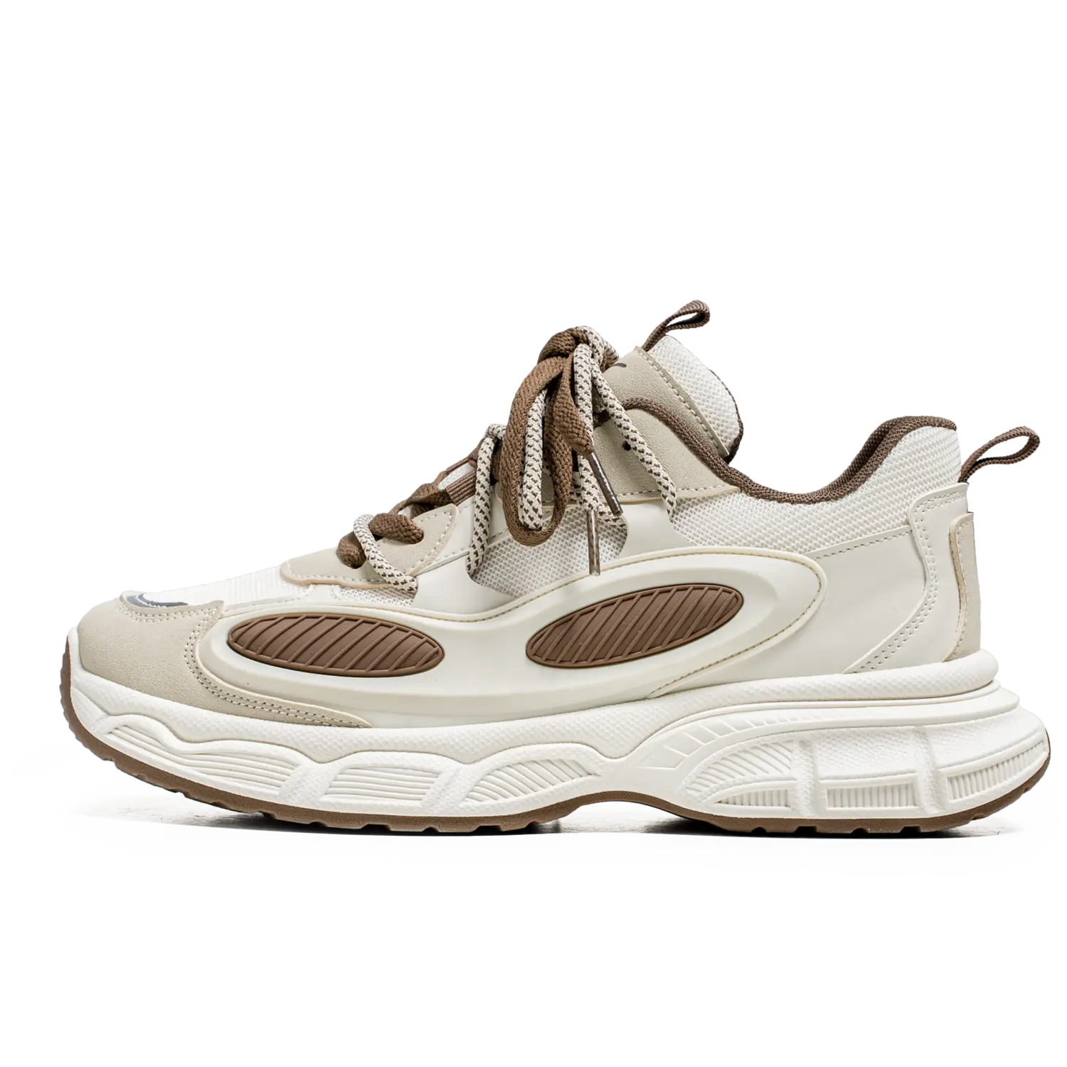 

Низкие повседневные кроссовки для мужчин с противоскользящей подошвой и увеличенной высотой NMR, бежевый