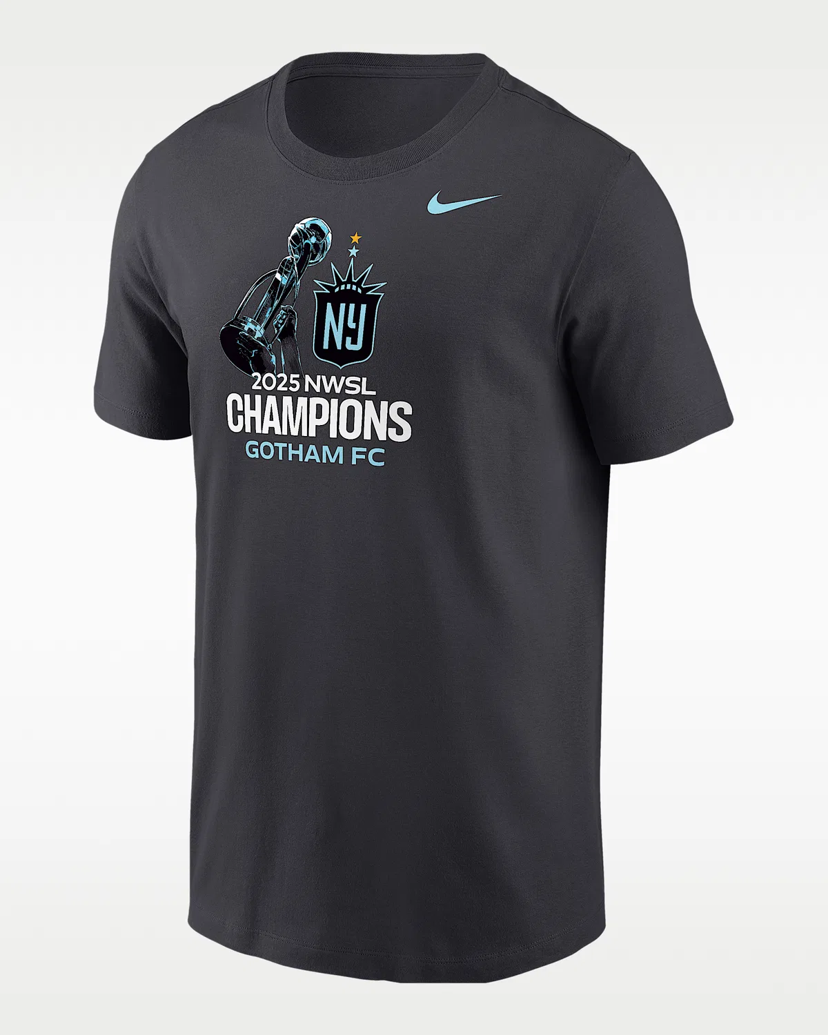 Мужская футболка NWSL Champions Gotham FC, Anthracite