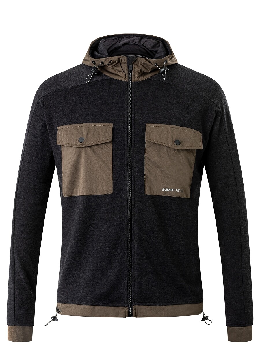

Куртка super.natural Merino Jacke, черный