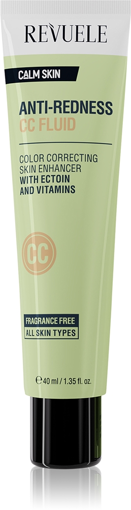 

Успокаивающий CC-крем от покраснений и покраснений с успокаивающим эффектом Revuele, 40 мл