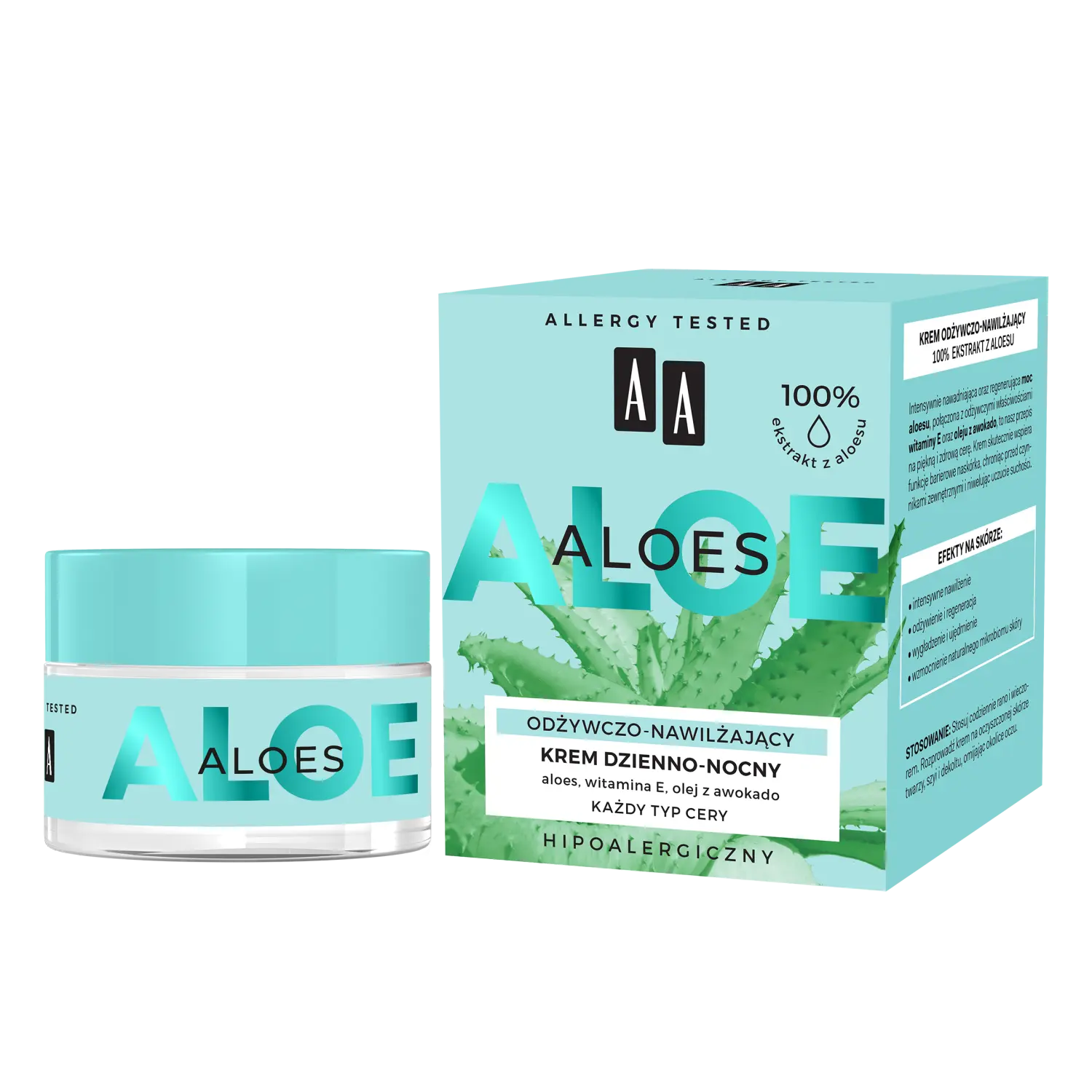 

Питательный крем для лица на день и ночь Aa Aloes, 50 мл
