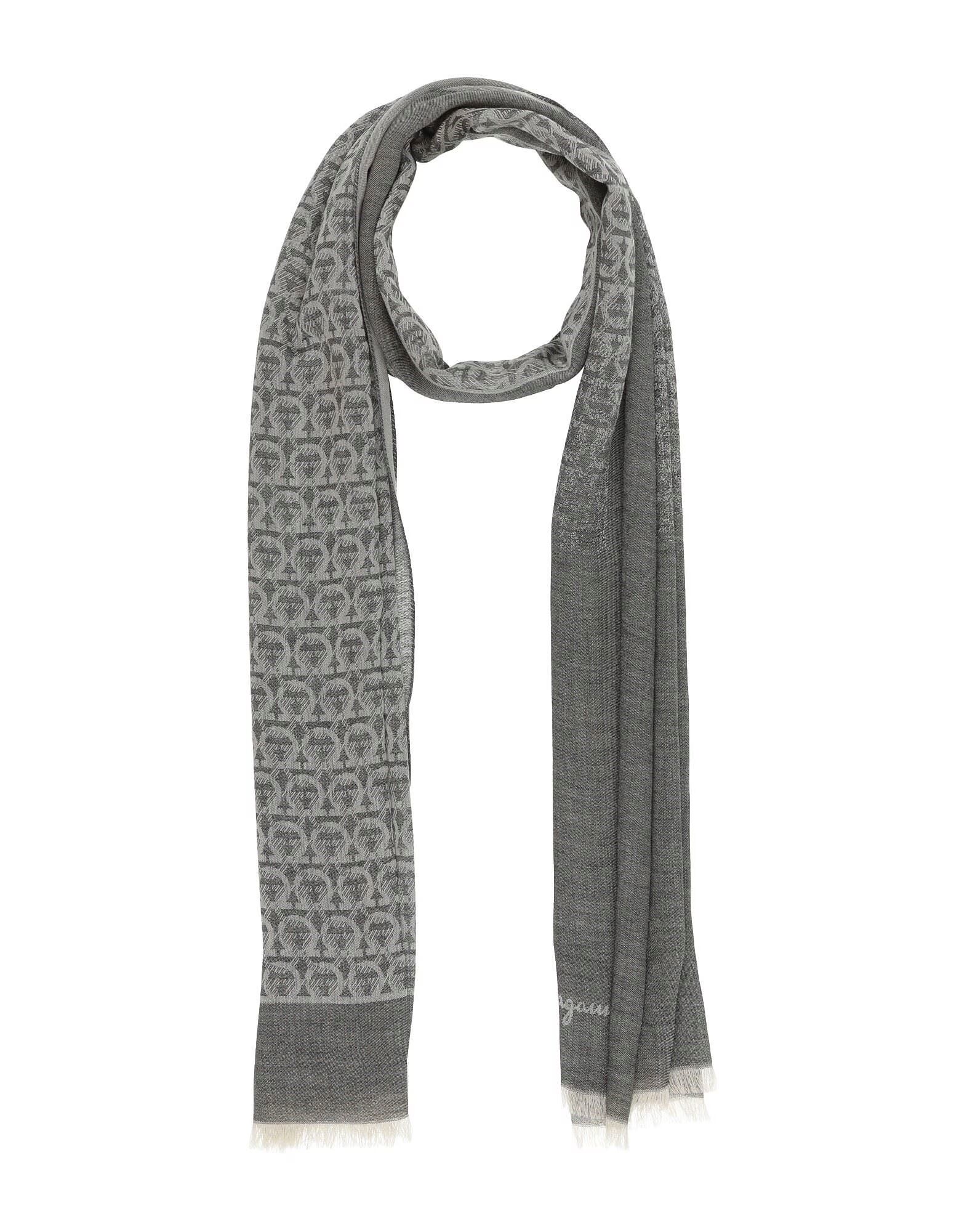 

Шарф Ferragamo, угольно-серый