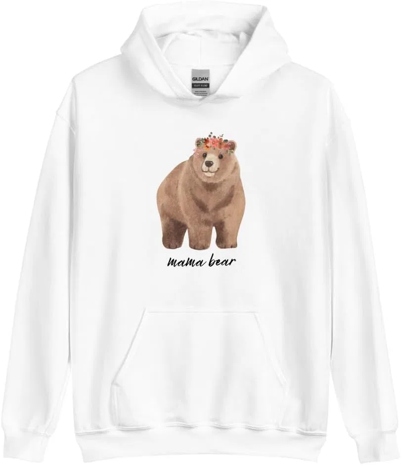 Толстовка Mama Bear для мам и матерей Generic, белый