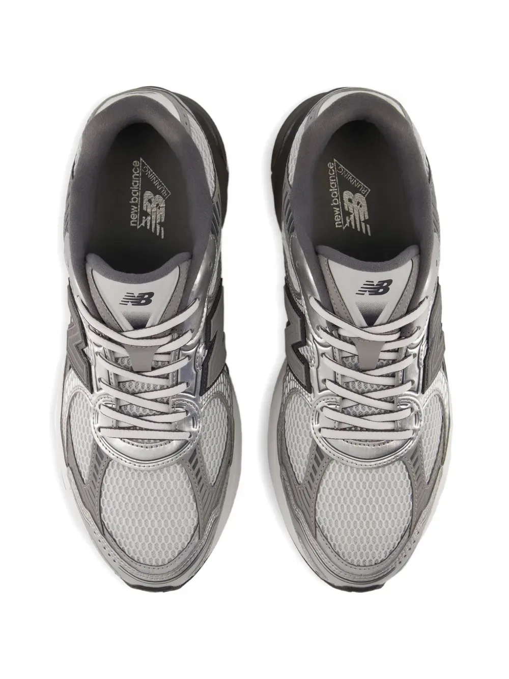 Кроссовки с панелями 2010 года New Balance, серебро — фото 2