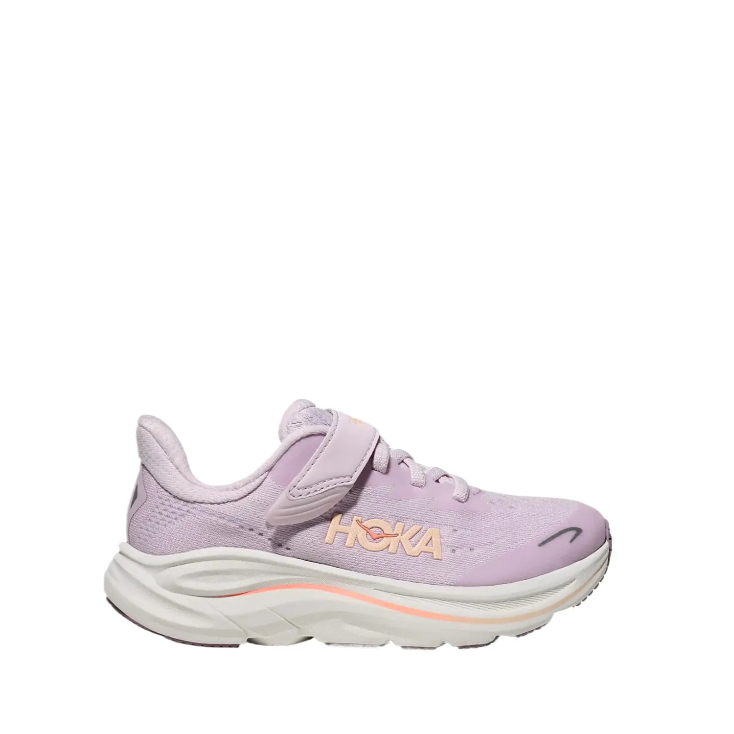 Кроссовки беговые детские HOKA ONE ONE Light Purple Cream/Orange Shiny — фото 3