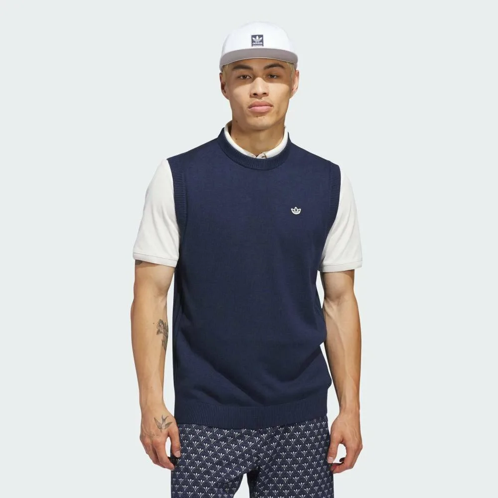 Жилет Originals из смеси кашемира Adidas, blue